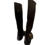 Vince Camuto  Farren Women's Riding Boots SZ 5.5 Black Leather Quiet Luxury Moto Photo 3