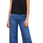 Madewell  Womens Blouse Sz Medium Micropleat Tank Top Gothic Chic Grunge Bohemian Photo 0