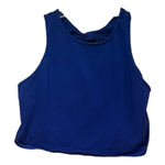 Bethany Mota  Blue Cropped Tank Top Woman's Size XL Photo 0
