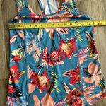 FILA Tropical Blue Floral Print Workout Active Tank Women's XS Vacation Photo 2