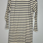 Vineyard Vines  Dress Women‎ XXS White Blue Striped Shirt Turtleneck Knit CP Photo 0