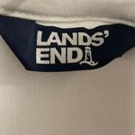 Lands' End Women's White Denim Jacket XL Long Sleeve Casual Photo 12