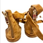 Louise et Cie  Clover Sandal Tan
Suede Strappy Uppers Back Zip
Ankle Wrap 8.5 Photo 4