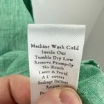 Frank & Eileen  Light Green 100% Linen V Neck Button Down Shirt Women's Size L Photo 9