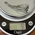 Vintage 925 Liquid Silver Turquoise Tube Beads Woven Sterling Silver Bracelet 5g Photo 13