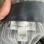 J. Jill womens Light Gray Striped Dress Pants linen stretch size 16 Photo 12