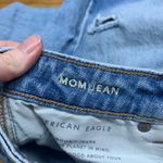 American Eagle American‎ Eagle Mom Jeans Womens Size 4 Distressed Ripped Frayed Hem Denim Blue Photo 6
