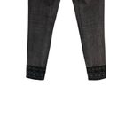 Driftwood  Jackie Embroidered Skinny Jeans‎ in Dark Grey Washed Black Size 26 Photo 9