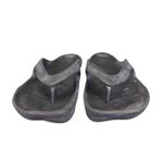 Crocs  ABF Almost Barefoot Black Flip-flops Thong Sandals Women's Size 7 Recovery Photo 2