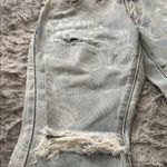 One Teaspoon One X  Light Blue Distressed Jeans with Floral Design Photo 4