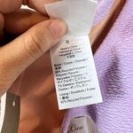 J Crew Bikini Bottom Womens Small Purple Textured Curved Waist Cheeky Pastel NEW Photo 4