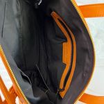 NWT Onna Ehrlich Pebbled Leather Satchel Bag Orange | Shoulder Tote Handbag Photo 4