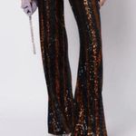 ZARA  Sequin Flare Pants Sold Out Online! Size Medium Photo 0