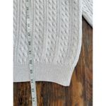 Jeanne pierre A6 ‎ Cable Knit Turtleneck Sweater Women's Medium Cotton Beige Photo 4
