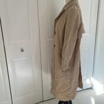 Topshop Gorgeous Tan Long Buttoned Trench Coat Photo 5
