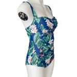 Ekouaer women's size medium tropical floral one piece swimsuit summer swimwear Photo 1