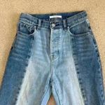 PacSun  high rise straight colorblock blue jeans in size 24 Photo 1