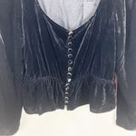 The Kooples  crown velvet peplum top long sleeve size 2 nwt Photo 2