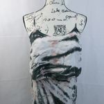 margaret o'leary Pink Black Tiered Tie Dye Dress Boho Festival Beach Size S Photo 4
