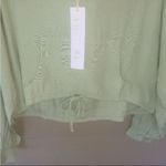 Urban Outfitters NWT! Lumiere Crop Sage Hoodie large Photo 4
