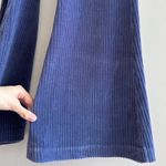 Aerie  Groove-On Rib Velour High-Waisted Flare Pant, Blue, Size Large Short Photo 13