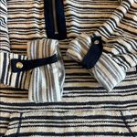 Ruby Rd Textured Striped Quarter Zip Blue Size Medium Photo 8