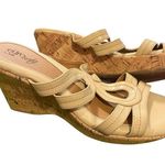Women’s summer Cream wedge Sandals size 8, Euro Soft Photo 7