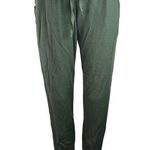 Terez Green High Rise Drawstring Waffle Knit Athleisure Jogger Pants Size S Photo 0