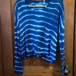 100% Linen Tie Dye MiH Sweater Blue Photo 0