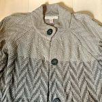 JM Collection  Chevron Chunky Knit Cardigan. Size PM Photo 2