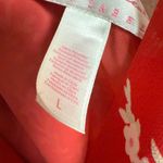 Oscar de la Renta Red Floral Print V-Neck Chemise Slip Mini Dress L Photo 9