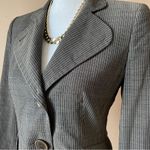 Akris Punto  | Gray Pinstriped Wool Blazer Sz 4 Photo 1