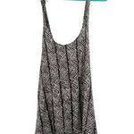 Volcom size small vinyl club tank crossover back tank top brown cream print Photo 0