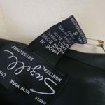 Vintage Suzelle 80s black velvet high waist pencil skirt size 6 Photo 4