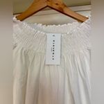 NWT Harshman Women's Daphne Ruffled Shift Minidress White Large Photo 4