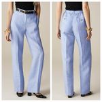 J.Crew NWT  Tall Harbor 100% Linen Pants Blue Size ST Small Tall Style CH855 Photo 10