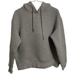 Zyia Active Quilted‎ Hoodie Pullover Athleisure Casual Comfy Gray Photo 0