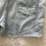 Levi's  Jean Cutoff Shorts Women's 31 High Rise Stretch‎ Distressed Raw Hem Photo 12