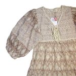 NWT Daughter's of India Jasmine Midi in Shell Cotton Blockprint Dress M Size M Photo 3