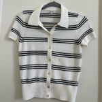 Madewell  Polo Tee in Stripe Size XXS Photo 2