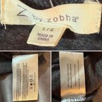 Zobha Heartbeat Metallic Coffee Graphic Gray Women's Sweatshirt Pouch Pocket L Photo 9