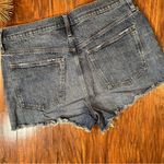Madewell Perfect Jean Shorts Raw Hem Medium Wash Size 32 Photo 6
