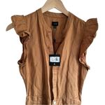 joe's jeans  Flutter Sleeve Romper XS‎ Burnt Orange Photo 7