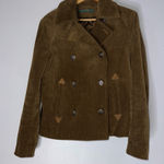 Ralph Lauren Lauren  Brown Corduroy Double Busted Western Blazer Jacket‎ Small Photo 0