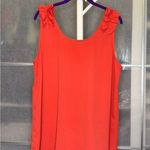 Doe & Rae  Coral Ruffle Tank Top Photo 1