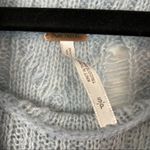 Free People  Oversized Cable Knit Distressed Tunic Sweater Photo 4