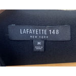 Lafayette 148 Black Virgin Wool Midi Dress M Elegant Career Quiet Luxury Capsule Size M Photo 6