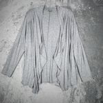 J. Jill Sweater Womens XL Heather Gray Open Cardigan‎ Neutral Minimalist Preppy Photo 1