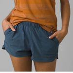 prAna Women’s L Arch Shorts Teal Blue Athletic Hiking Granola Girl Gorpcore Photo 0