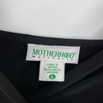 Motherhood Maternity Black Satin Trim Sleeveless Mini Dress Women's Size Large L Photo 4